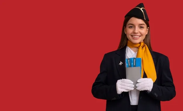 Comissário de bordo para avião